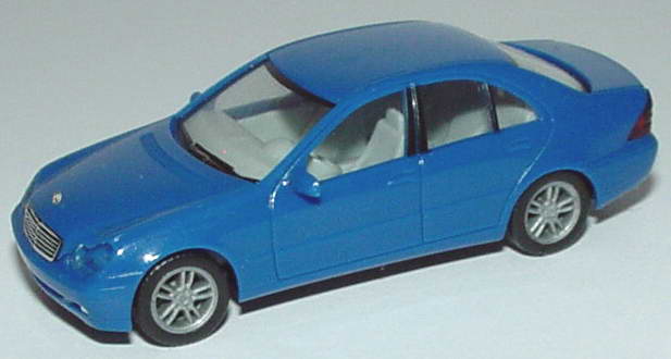 Foto 1:87 Mercedes-Benz C-Klasse (W203) blau herpa