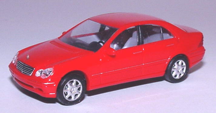 Foto 1:87 Mercedes-Benz C-Klasse (W203) magmarot Busch 49100