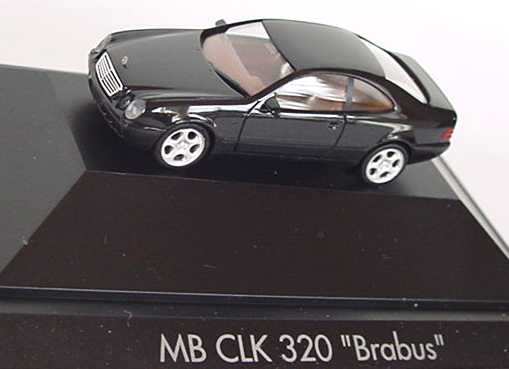 Foto 1:87 Mercedes-Benz CLK 320 Brabus (C208) schwarz herpa 101103