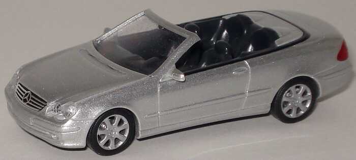 Foto 1:87 Mercedes-Benz CLK Cabrio (A209) brillantsilber-met. Busch B66961346