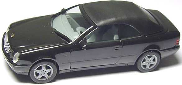 Foto 1:87 Mercedes-Benz CLK Cabrio (A208) mit Softtop schwarz herpa 022583