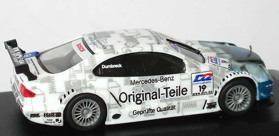 Foto 1:87 Mercedes-Benz CLK DTM 2000 AMG, Original Teile Nr.19, Peter Dumbreck Trumpeter mcs3025p