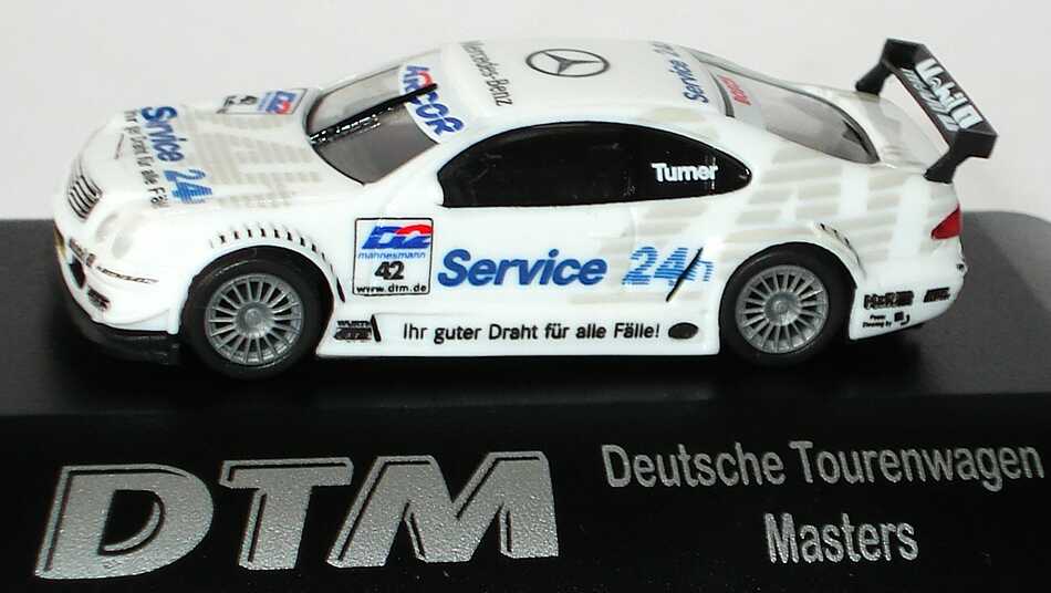 Foto 1:87 Mercedes-Benz CLK DTM 2000 AMG, Service 24h Nr.42, Darren Turner Trumpeter mcs3027p
