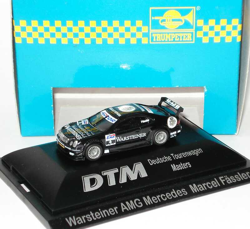 Foto 1:87 Mercedes-Benz CLK DTM 2000 AMG, Warsteiner Nr.6, Marcel Fässler Trumpeter mcs3023p