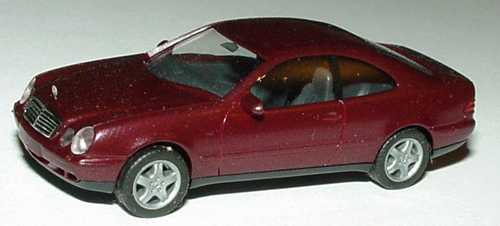 Foto 1:87 Mercedes-Benz CLK (C208) dunkelrot-met. herpa 032377