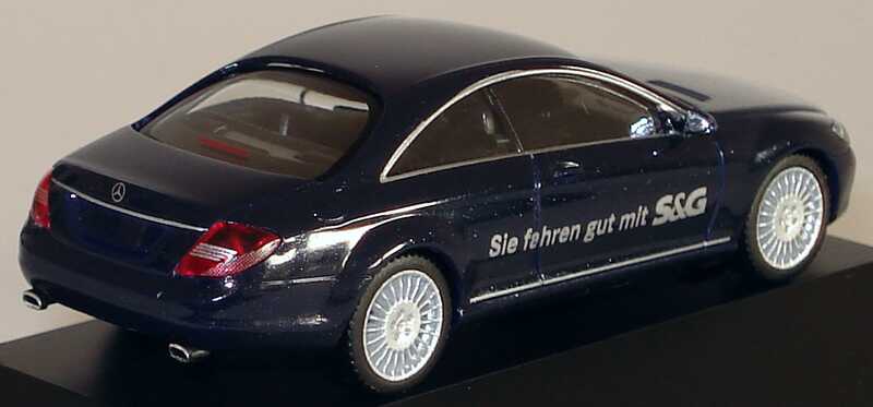 Foto 1:87 Mercedes-Benz CL Coupé (C216) dunkelblau-met. Die neue CL-Klasse. Ein traum wird Wirklichkeit. S&G Collection Nr. 2 herpa