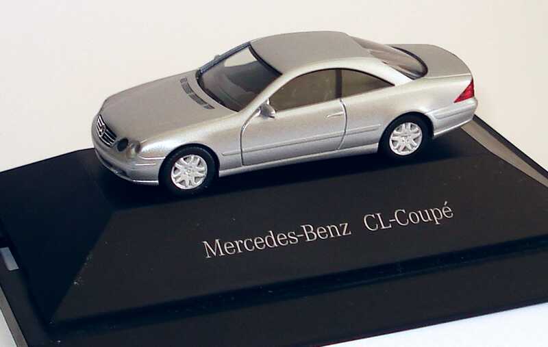 Foto 1:87 Mercedes-Benz CL Coupé (C215) chalcedonblau-met. Werbemodell herpa B66960604