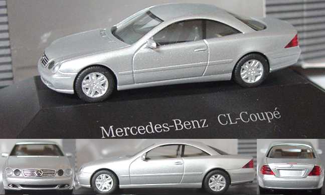 Foto 1:87 Mercedes-Benz CL Coupé (C215) chalcedonblau-met. Werbemodell herpa B66960604