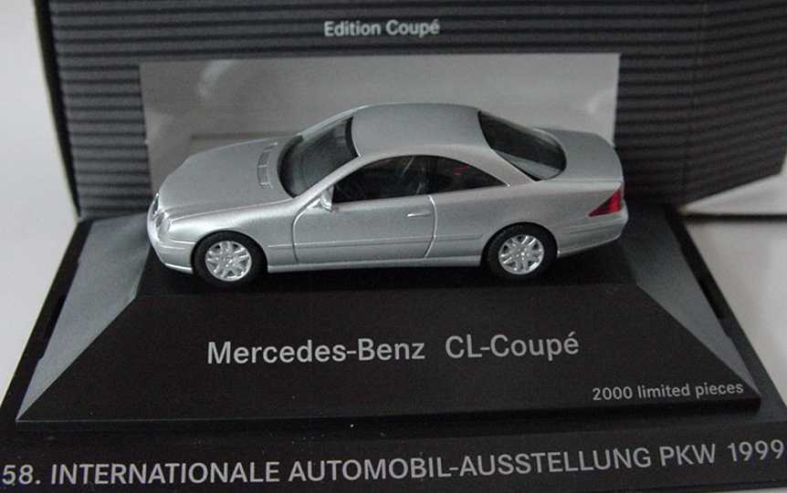 Foto 1:87 Mercedes-Benz CL Coupé (C215) silber-met. IAA´99 Werbemodell herpa