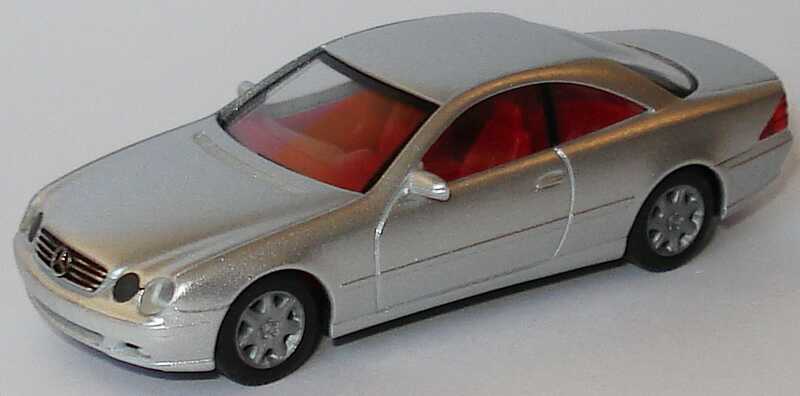 Foto 1:87 Mercedes-Benz CL Coupé (C215) silbermet., IA rot herpa 032889/146555