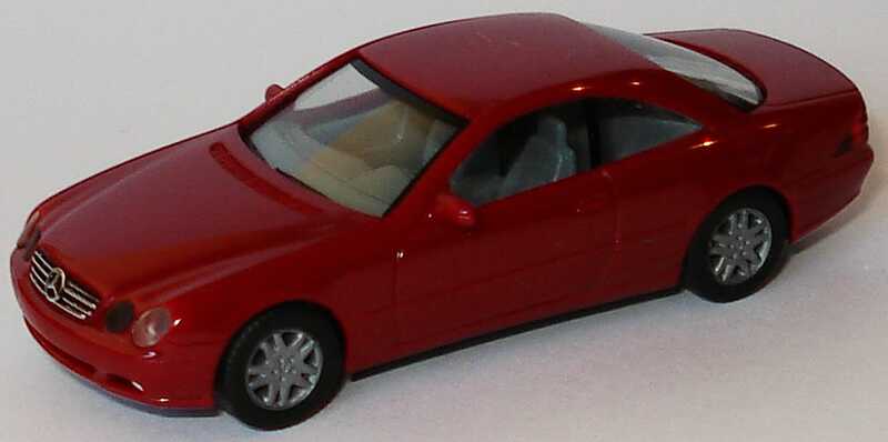 Foto 1:87 Mercedes-Benz CL Coupé (C215) weinrot, IA grau herpa 022880