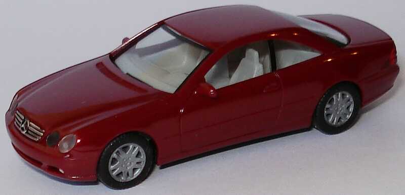 Foto 1:87 Mercedes-Benz CL Coupé (C215) weinrot, IA hellgrau herpa 022880