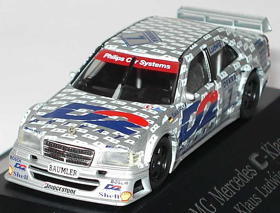 Foto 1:87 Mercedes-Benz C 180 DTM 1994 AMG, D2 Privat Nr.7, Klaus Ludwig Werbemodell herpa B66005310