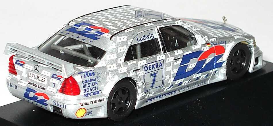 Foto 1:87 Mercedes-Benz C 180 DTM 1994 AMG, D2 Privat Nr.7, Klaus Ludwig Werbemodell herpa B66005310