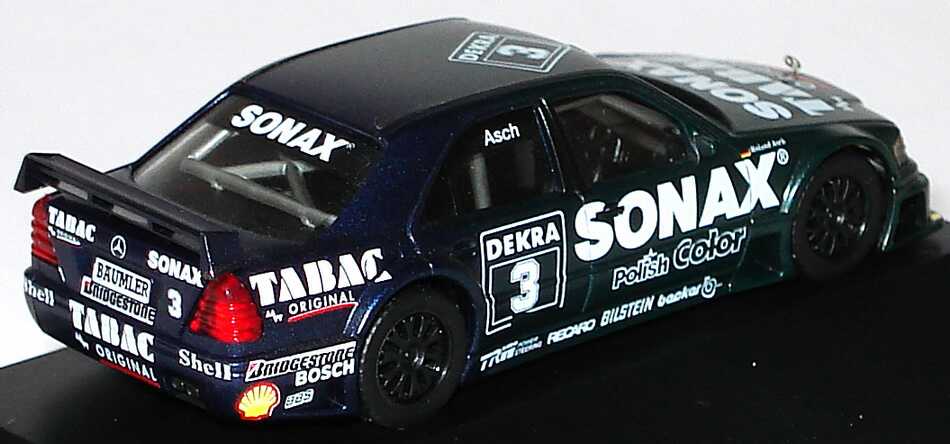 Foto 1:87 Mercedes-Benz C 180 DTM 1994 AMG, Tabac/Sonax Nr. 3, Roland Asch Werbemodell herpa B66005309