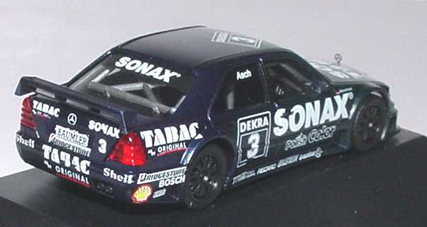 Foto 1:87 Mercedes-Benz C-Klasse W202 DTM 1994 AMG Tabac Sonax Nr.3 Roland Asch - herpa 036191