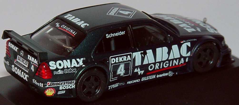 Foto 1:87 Mercedes-Benz C 180 DTM 1994 AMG, Tabac/Sonax Nr. 4, Bernd Schneider Werbemodell herpa B66005308