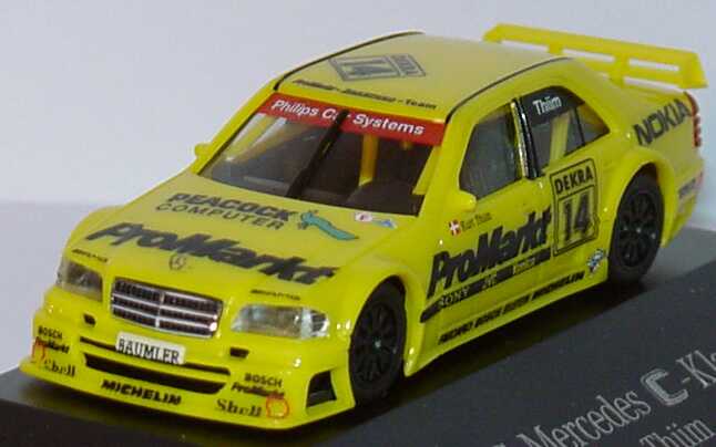 Foto 1:87 Mercedes-Benz C 180 DTM 1994 Zakspeed, ProMarkt Nr. 14, Kurt Thiim Werbemodell herpa B66005306