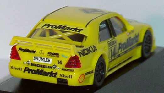 Foto 1:87 Mercedes-Benz C 180 DTM 1994 Zakspeed, ProMarkt Nr. 14, Kurt Thiim Werbemodell herpa B66005306