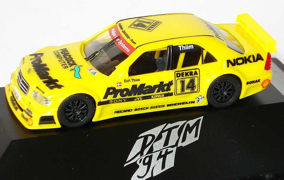 Foto 1:87 Mercedes-Benz C 180 DTM 1994 Zakspeed, ProMarkt Nr. 14, Kurt Thiim herpa 036153