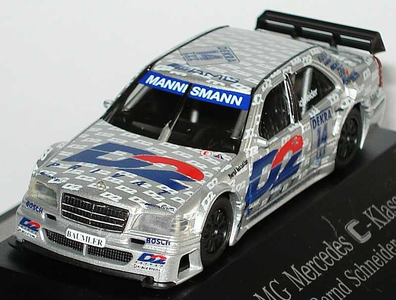Foto 1:87 Mercedes-Benz C 180 DTM 1995 AMG, D2 Privat Nr.14, Schneider Werbemodell herpa B66005314