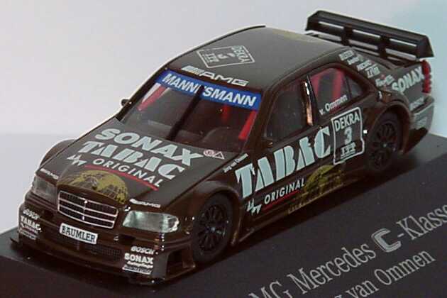 Foto 1:87 Mercedes-Benz C-Klasse W202 DTM 1995 AMG Tabac Sonax Nr. 3 Jörg van Ommen - Werbemodell herpa B6 600 5311