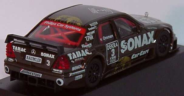 Foto 1:87 Mercedes-Benz C-Klasse W202 DTM 1995 AMG Tabac Sonax Nr. 3 Jörg van Ommen - Werbemodell herpa B6 600 5311