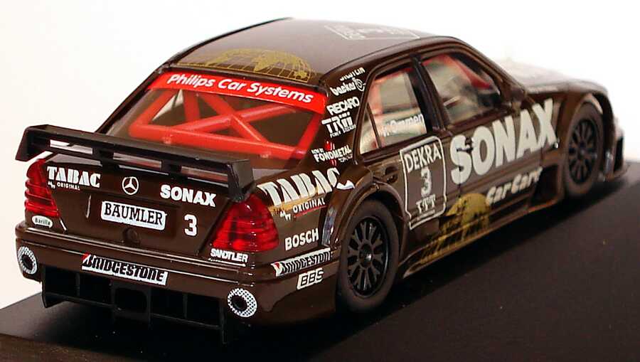 Foto 1:87 Mercedes-Benz C 180 DTM 1995 AMG, Tabac/Sonax Nr. 3, v. Ommen herpa 036429