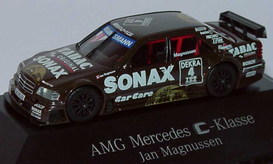 Foto 1:87 Mercedes-Benz C 180 DTM 1995 AMG, Tabac/Sonax Nr.4, Magnussen Werbemodell herpa B66005322