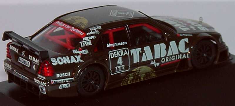 Foto 1:87 Mercedes-Benz C 180 DTM 1995 AMG, Tabac/Sonax Nr.4, Magnussen Werbemodell herpa B66005322