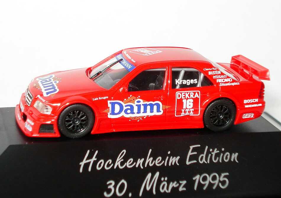 Foto 1:87 Mercedes-Benz C-Klasse (W202) DTM 1995 Daim Nr.16, Krages (Hockenheim Edition 1995) herpa 036399