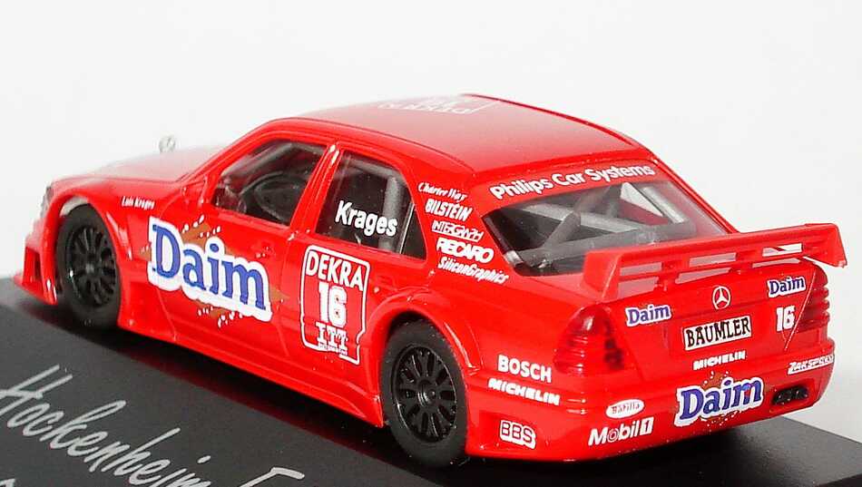 Foto 1:87 Mercedes-Benz C-Klasse (W202) DTM 1995 Daim Nr.16, Krages (Hockenheim Edition 1995) herpa 036399