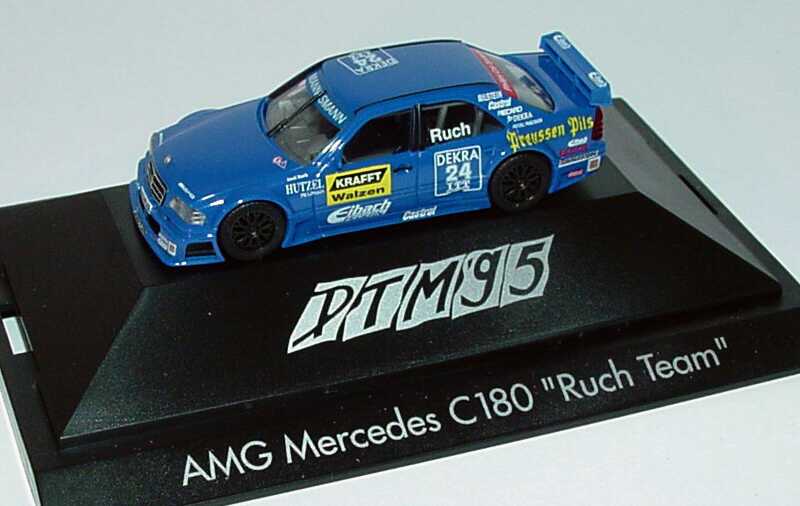 Foto 1:87 Mercedes-Benz C 180 DTM 1995 Ruch, Kraft Walzen Nr.24, Ruch herpa 036566