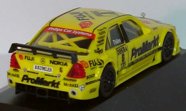 Foto 1:87 Mercedes-Benz C 180 DTM 1995 Zakspeed, ProMarkt Nr.6, Kurt Thiim Werbemodell herpa B66005312