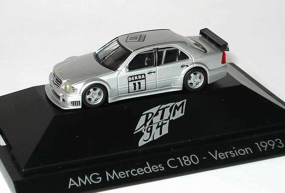 Foto 1:87 Mercedes-Benz C 180 DTM silber-met. Nr.11 Prototyp IAA 1993 - herpa 036009