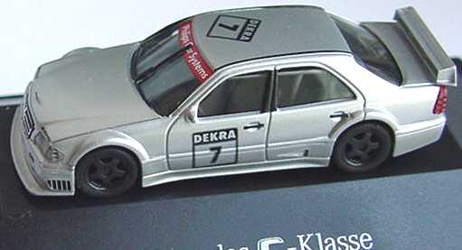 Foto 1:87 Mercedes-Benz C 180 DTM silber-met. Nr.7 (IAA ´93 Prototyp)Werbemodell herpa B66005304