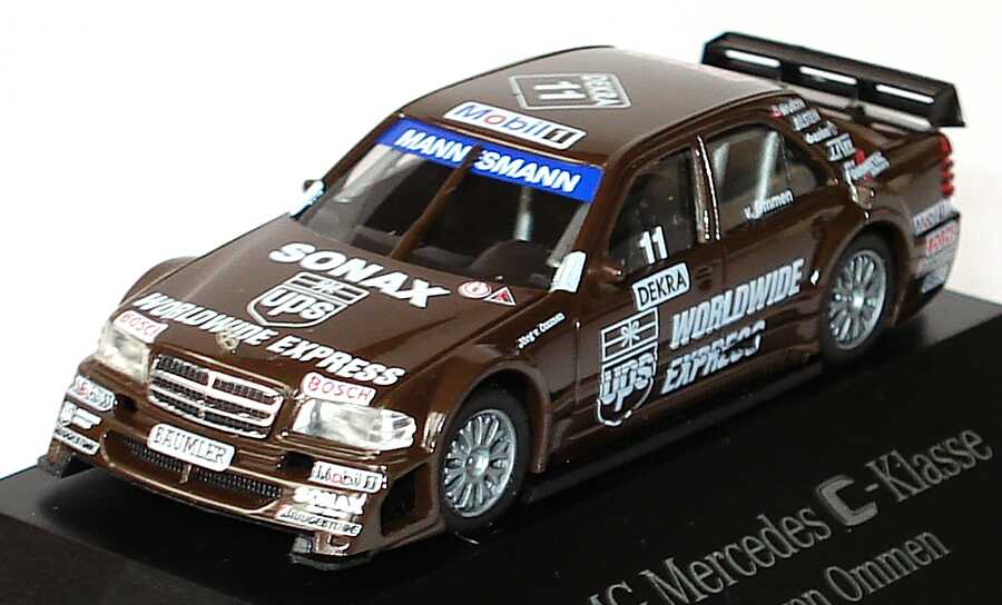 Foto 1:87 Mercedes-Benz C 180 (W202) ITC 1996 AMG, UPS Nr.11, Jörg v. Ommen Werbemodell herpa B66005328