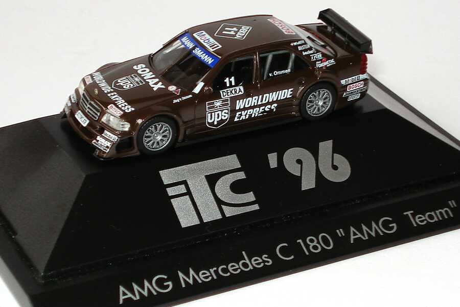 Foto 1:87 Mercedes-Benz C 180 (W202) ITC 1996 AMG, UPS Nr.11, Jörg v. Ommen herpa 036931