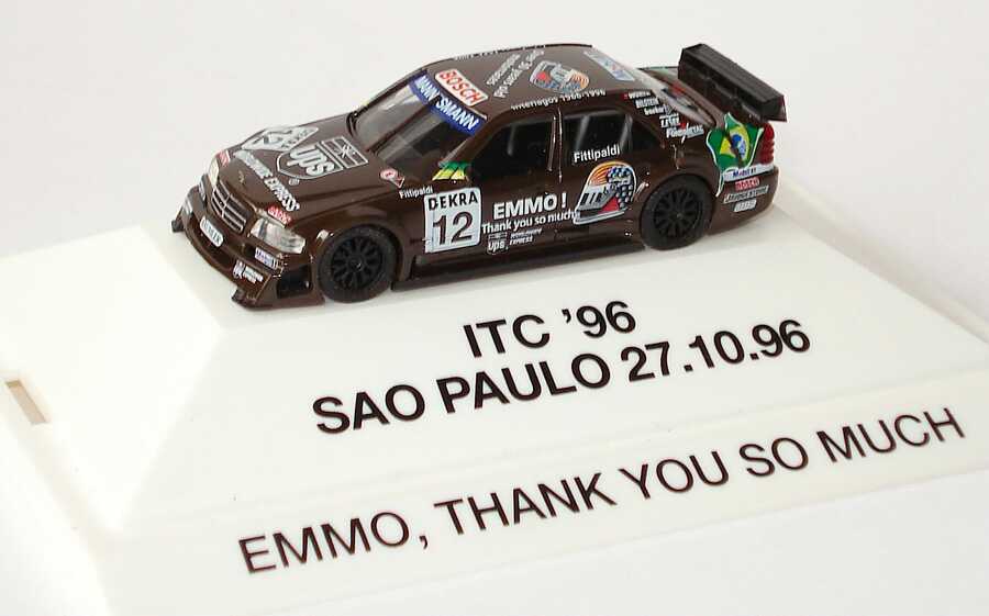 Foto 1:87 Mercedes-Benz C 180 (W202) ITC 1996 AMG, UPS Nr.12, Fittipaldi Sao Paulo 27.10.96, Emmo, thank you so much herpa