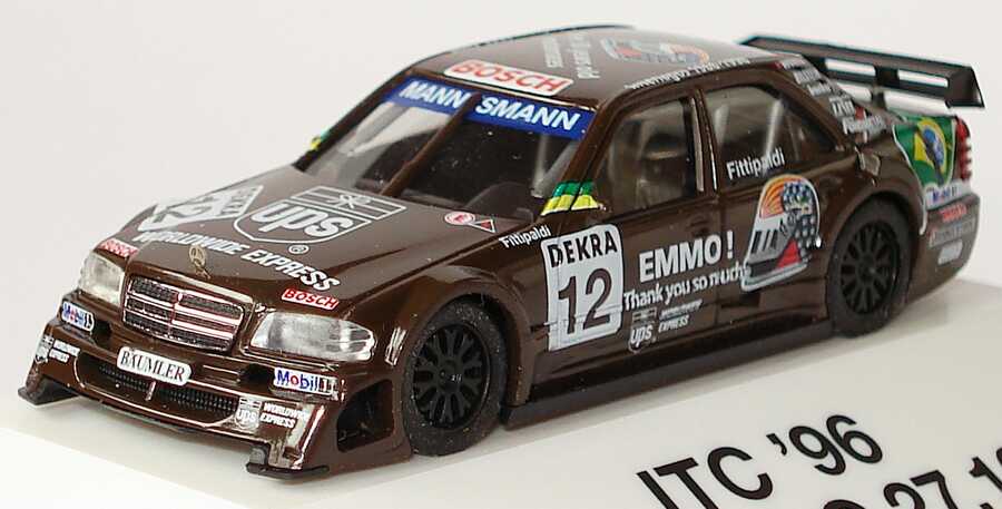 Foto 1:87 Mercedes-Benz C 180 (W202) ITC 1996 AMG, UPS Nr.12, Fittipaldi Sao Paulo 27.10.96, Emmo, thank you so much herpa
