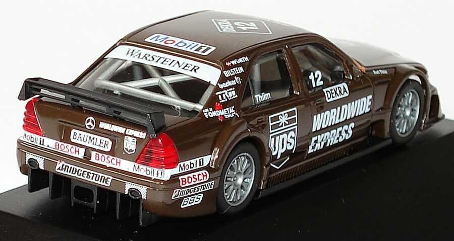 Foto 1:87 Mercedes-Benz C 180 (W202) ITC 1996 AMG, UPS Nr.12, Kurt Thiim Werbemodell herpa B66005329