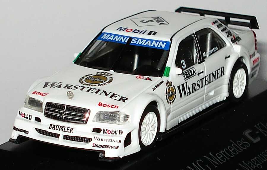 Foto 1:87 Mercedes-Benz C 180 (W202) ITC 1996 AMG, Warsteiner Nr.3, Jan Magnussen Werbemodell herpa B66005330