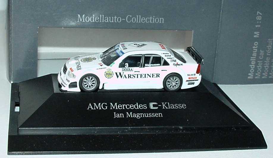 Foto 1:87 Mercedes-Benz C 180 (W202) ITC 1996 AMG, Warsteiner Nr.3, Jan Magnussen Werbemodell herpa B66005330