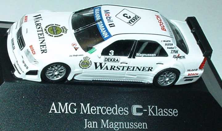Foto 1:87 Mercedes-Benz C 180 (W202) ITC 1996 AMG, Warsteiner Nr.3, Jan Magnussen Werbemodell herpa B66005330