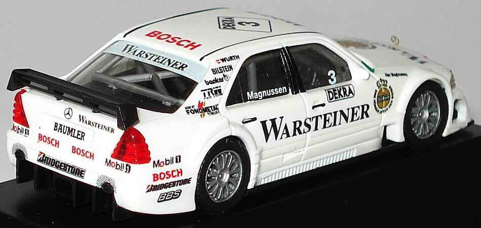 Foto 1:87 Mercedes-Benz C 180 (W202) ITC 1996 AMG, Warsteiner Nr.3, Jan Magnussen herpa 036917