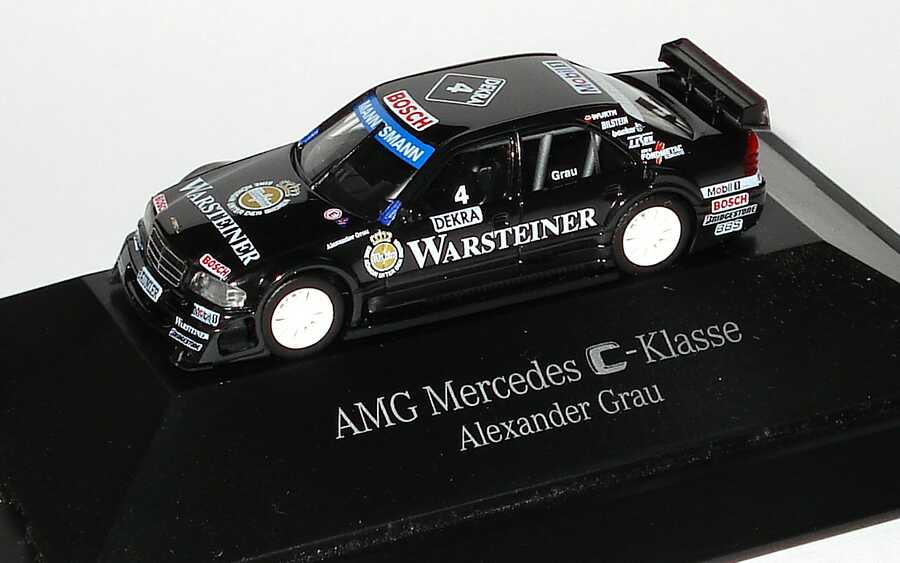 Foto 1:87 Mercedes-Benz C 180 (W202) ITC 1996 AMG, Warsteiner Nr.4, Alexander Grau Werbemodell herpa