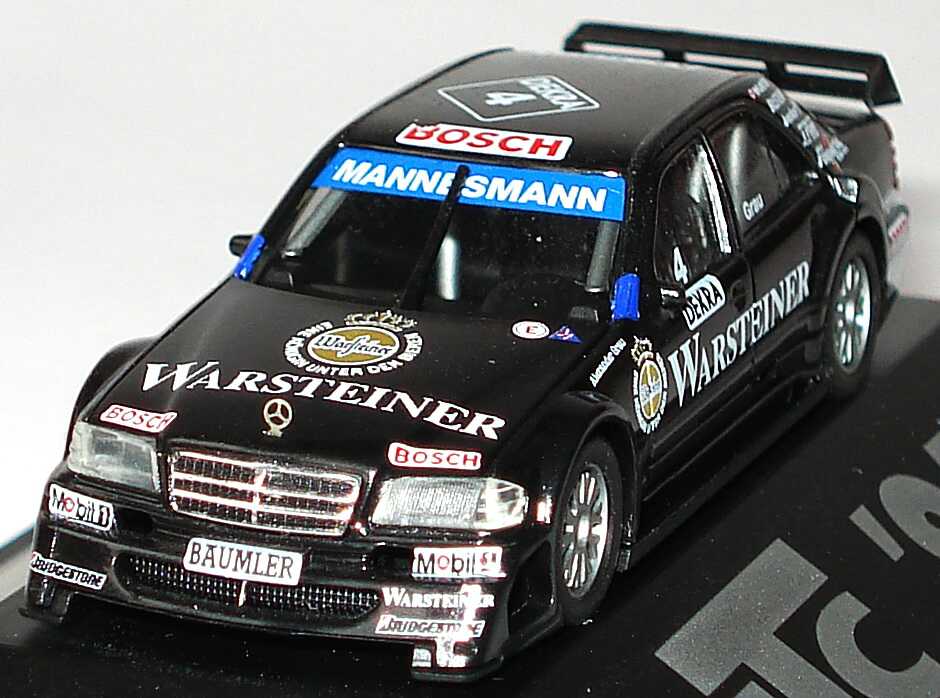 Foto 1:87 Mercedes-Benz C 180 (W202) ITC 1996 AMG, Warsteiner Nr.4, Alexander Grau herpa 036924