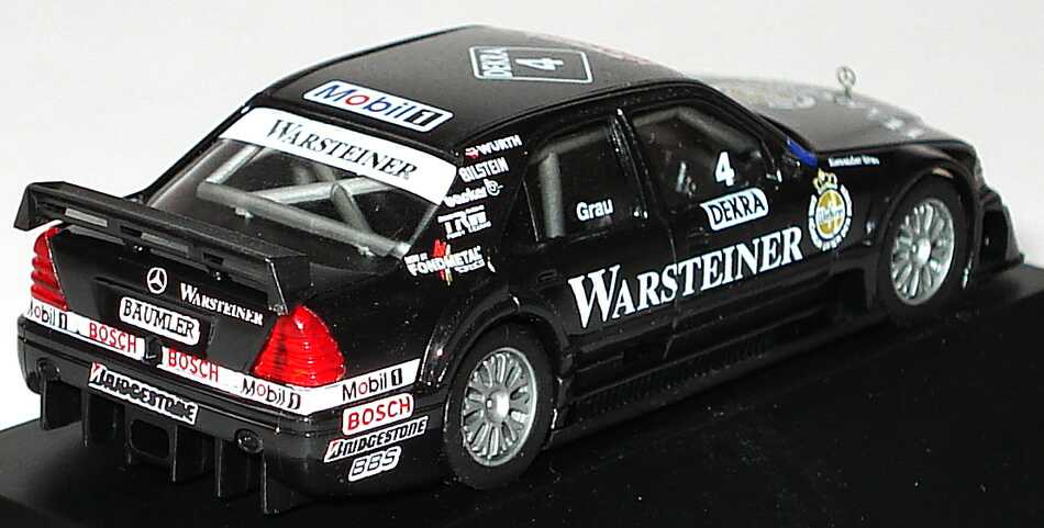Foto 1:87 Mercedes-Benz C 180 (W202) ITC 1996 AMG, Warsteiner Nr.4, Alexander Grau herpa 036924