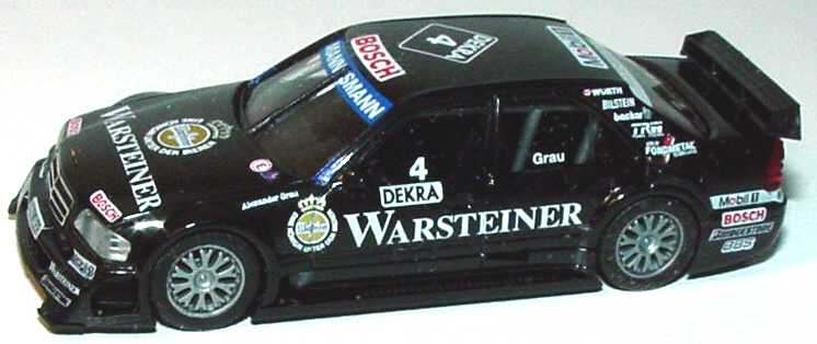 Foto 1:87 Mercedes-Benz C 180 (W202) ITC 1996 AMG, Warsteiner Nr.4, Alexander Grau(ohne PC-Box) herpa 036924
