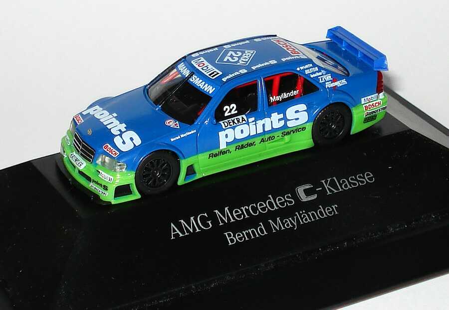 Foto 1:87 Mercedes-Benz C 180 ITC 1996 Persson, Point S Nr.22, Mayländer Werbemodell herpa